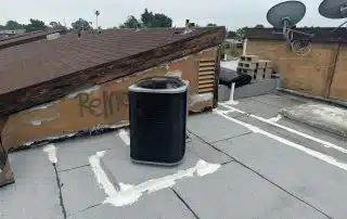 Damaged roof