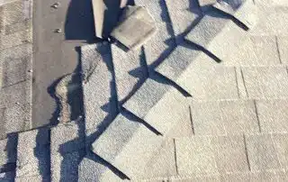 Residential roof shingle replacement in Los Angeles, CA.