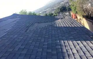 Upgraded roof shingles on a Los Angeles home.