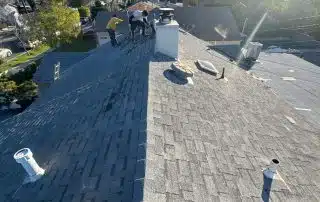 roof needing shingles replaced