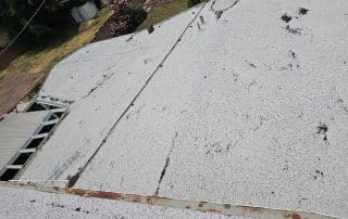 torched down roof before