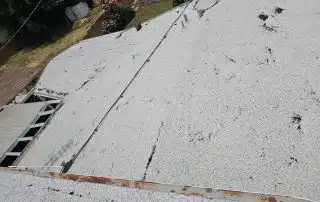 torched down roof before
