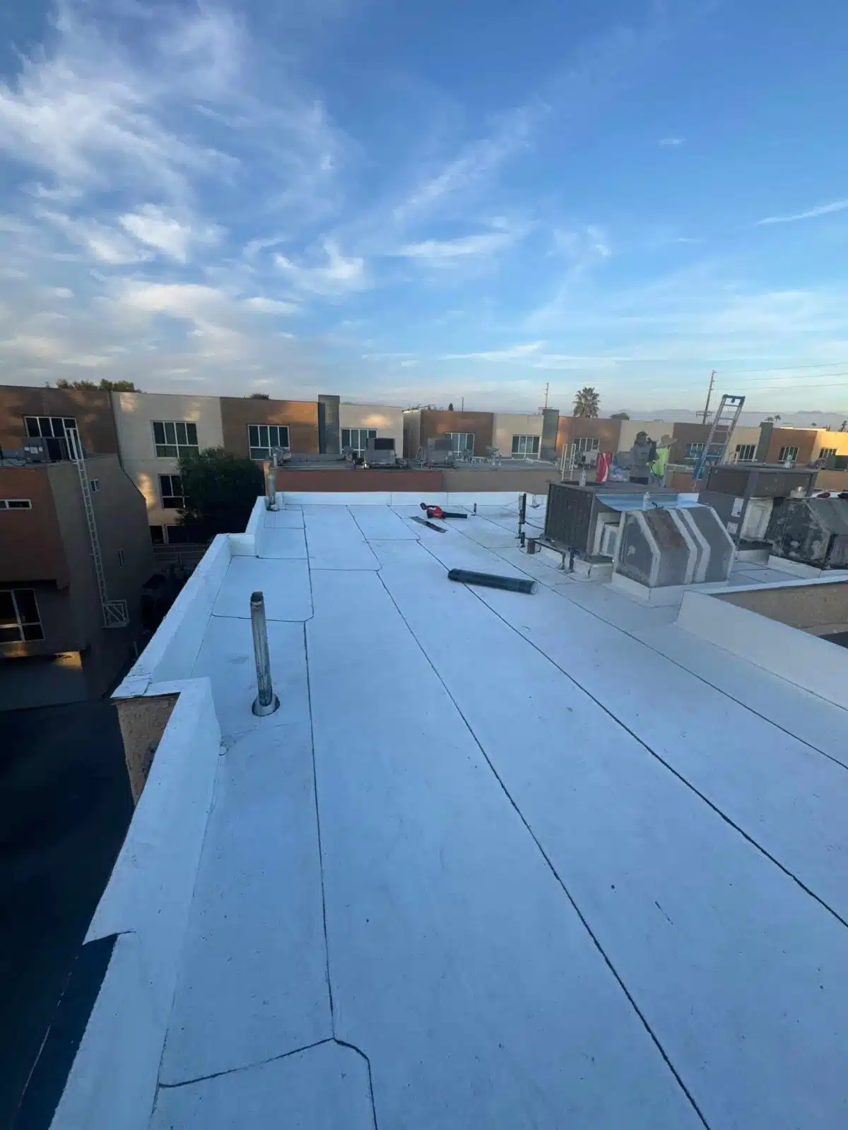 7319 Hazeltine Ave, Los Angeles, CA 91405 completed flat roof repair