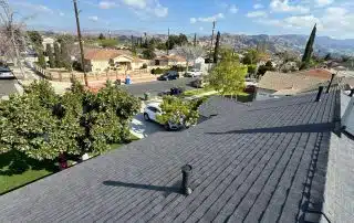 Completed shingle replacement job