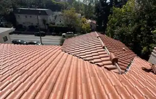 New Red Tile roof in Burbank