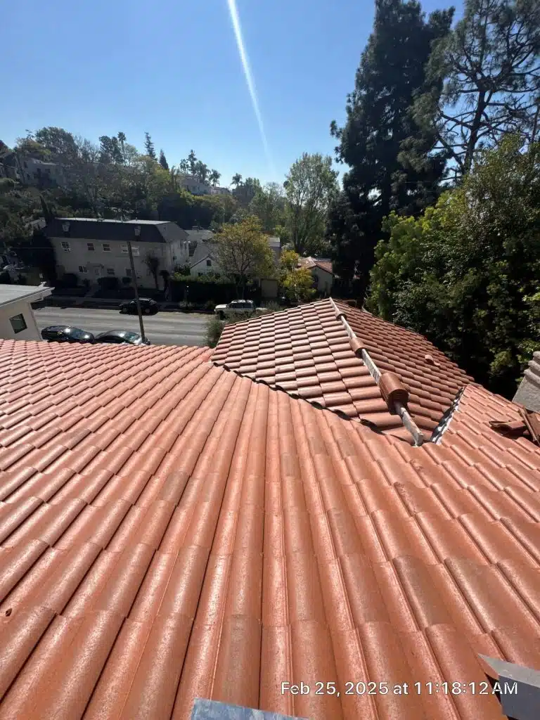 New Red Tile roof in Burbank