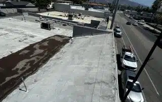 Commercial flat roof repair completed in Burbank, CA
