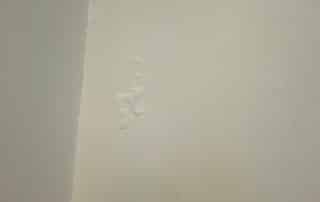 Roof leak causing interior water damage