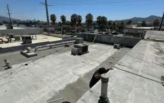 Commercial flat roof repair