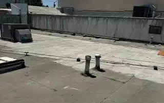 Old flat roof