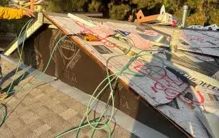 Installing new underlayment