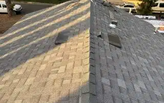 Completed residential roof repair in Burbank, CA with new asphalt shingles