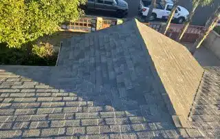 sun damaged shingles