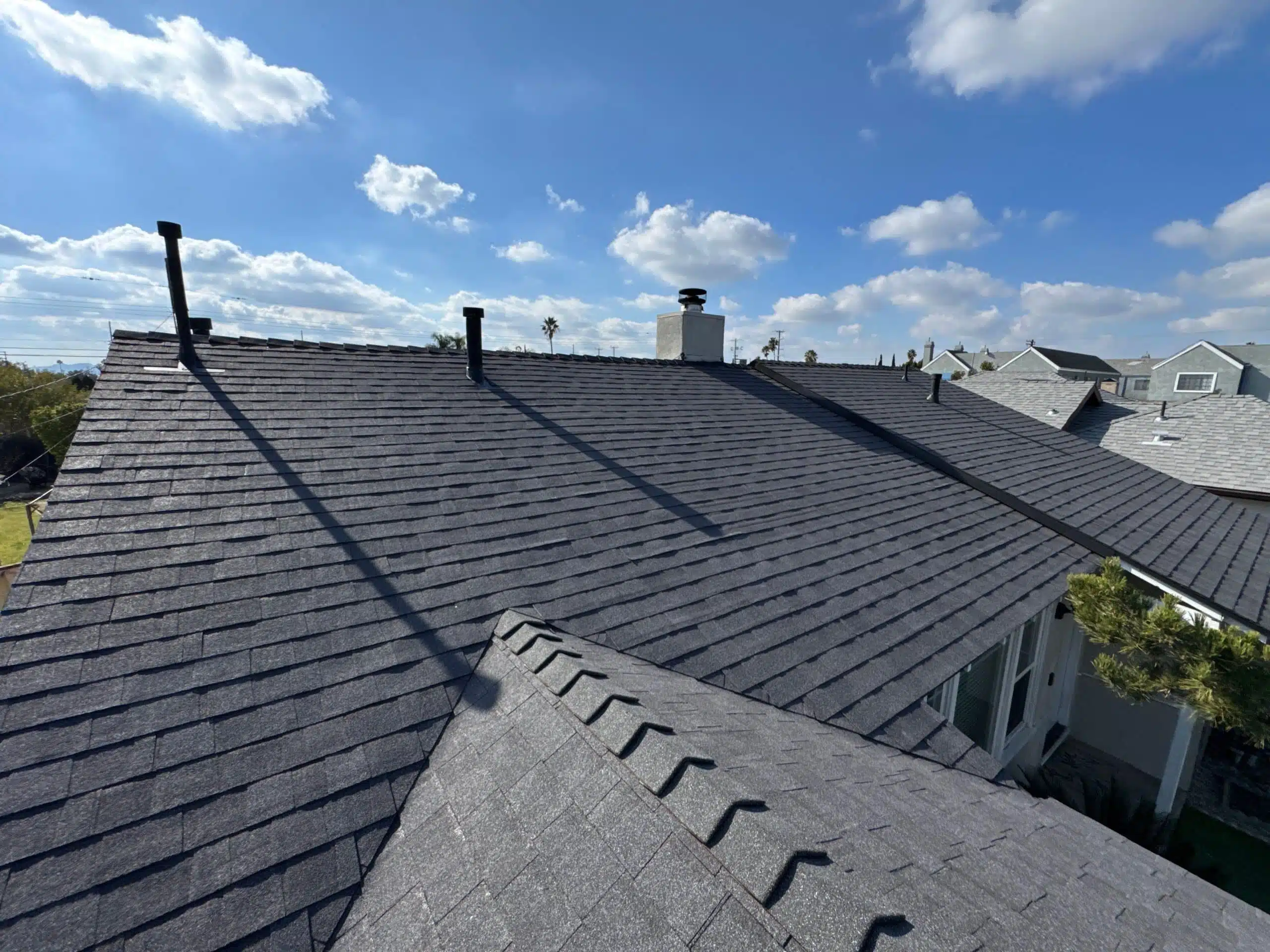 shingles with flashing