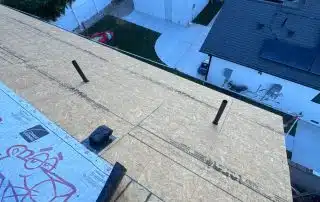decking boards with underlayment started