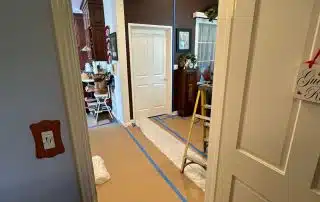 Roof leak repair set up