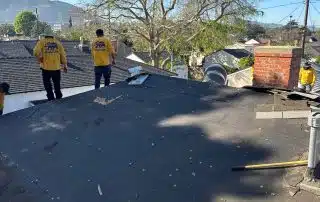 Old shingles removed