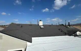 completed shingle repair