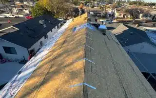underlayment going on decking boards