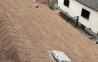 Rooftop view of residential neighborhood.