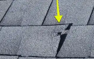 45-Oct 02 2025 04_33pm-sMCA Roof with damaged shingle highlighted.
