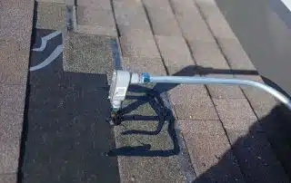 Roof vent installation on shingles with sealant