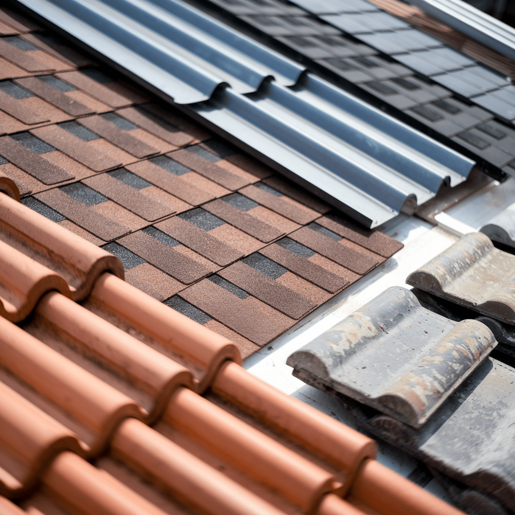 Metal, tile, and shingle roofing materials compared for fire resistance