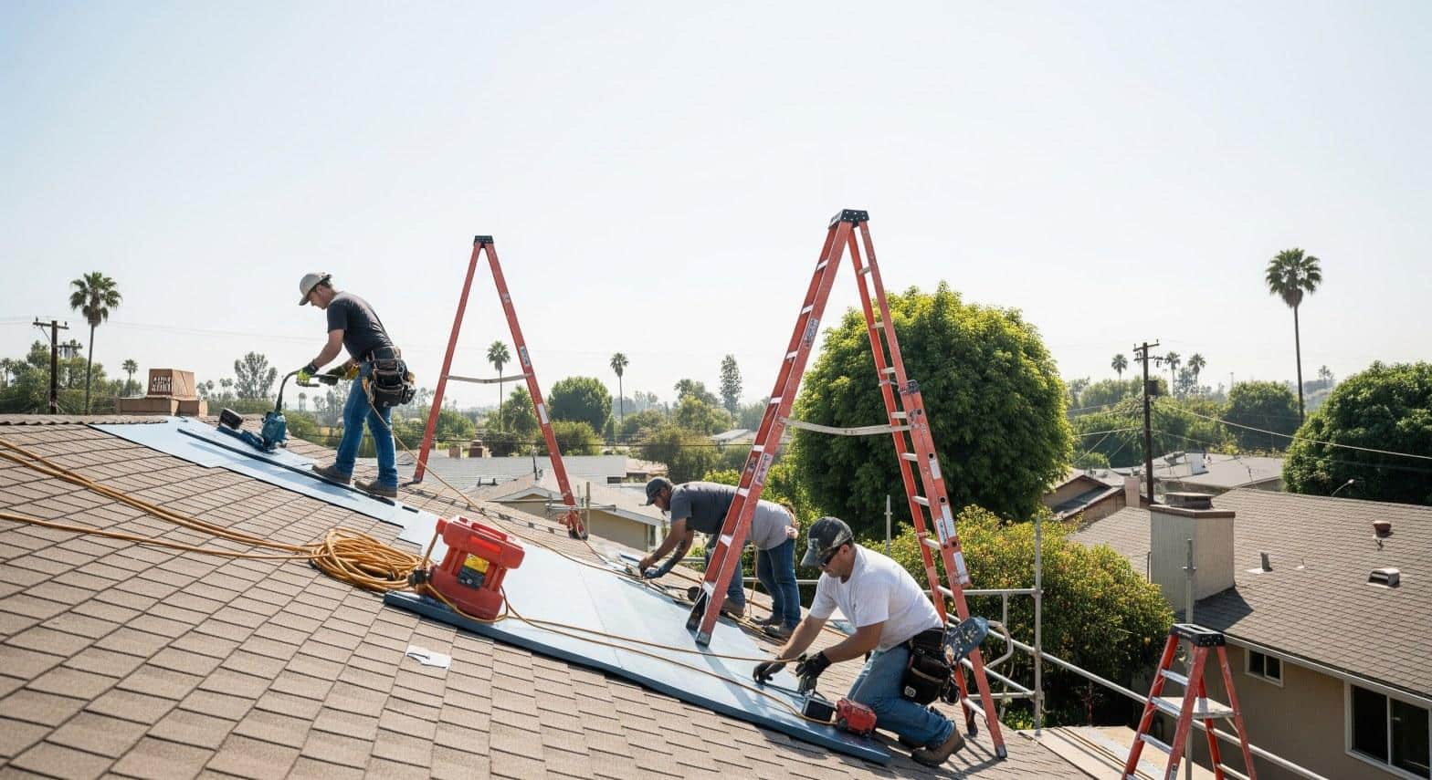 roof-flashing in Los Angeles — Roof Repairs and Construction Inc.