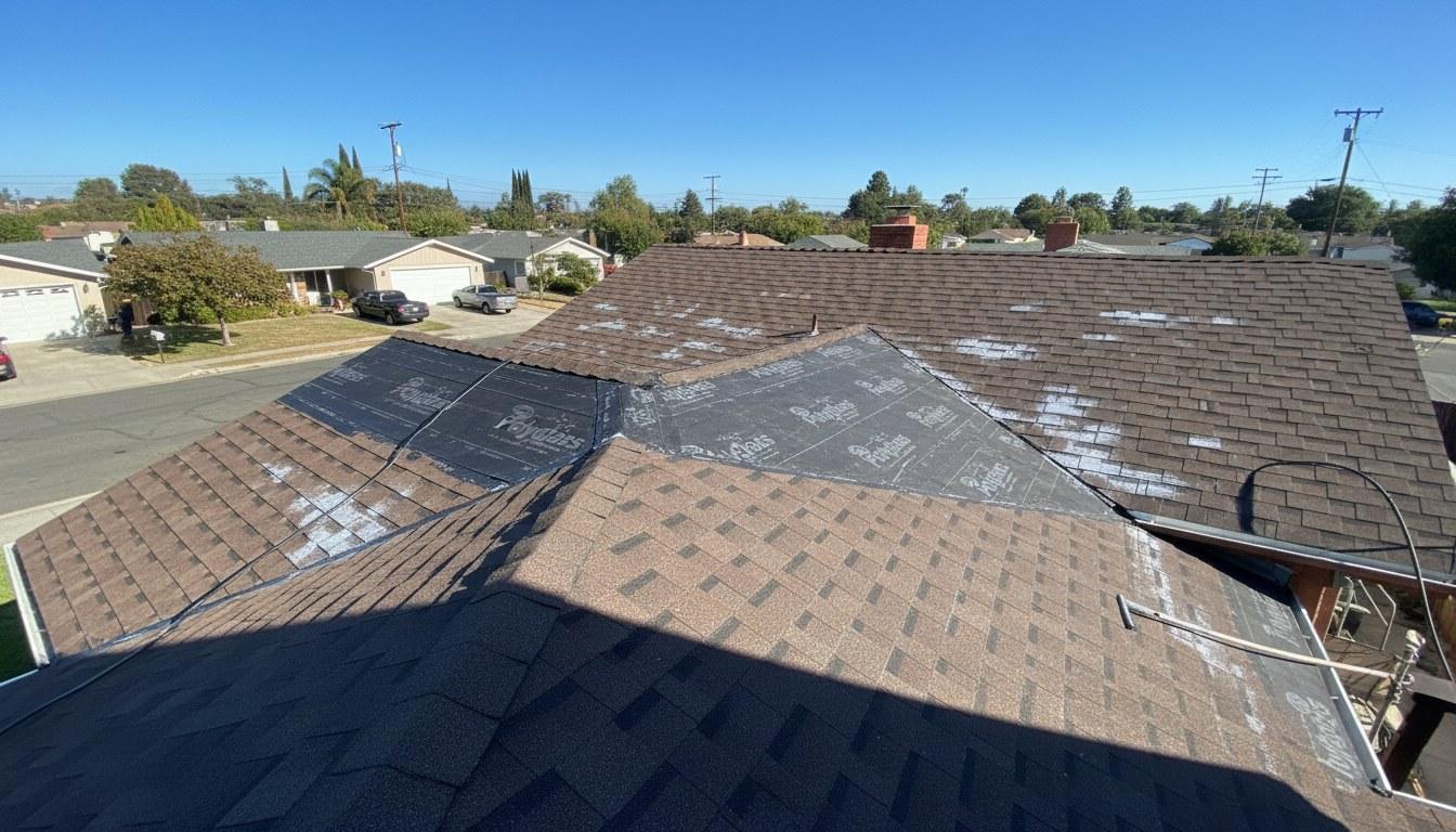 A roof flashing treatment at Roof Repair & Construction Inc.