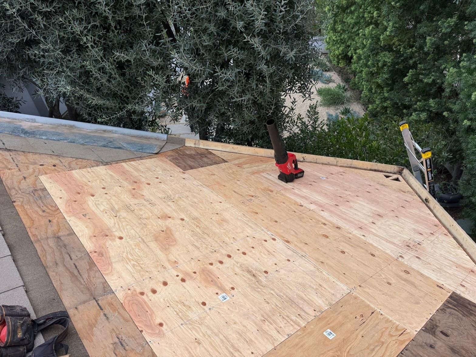 A roof flashing treatment at Roof Repair & Construction Inc.