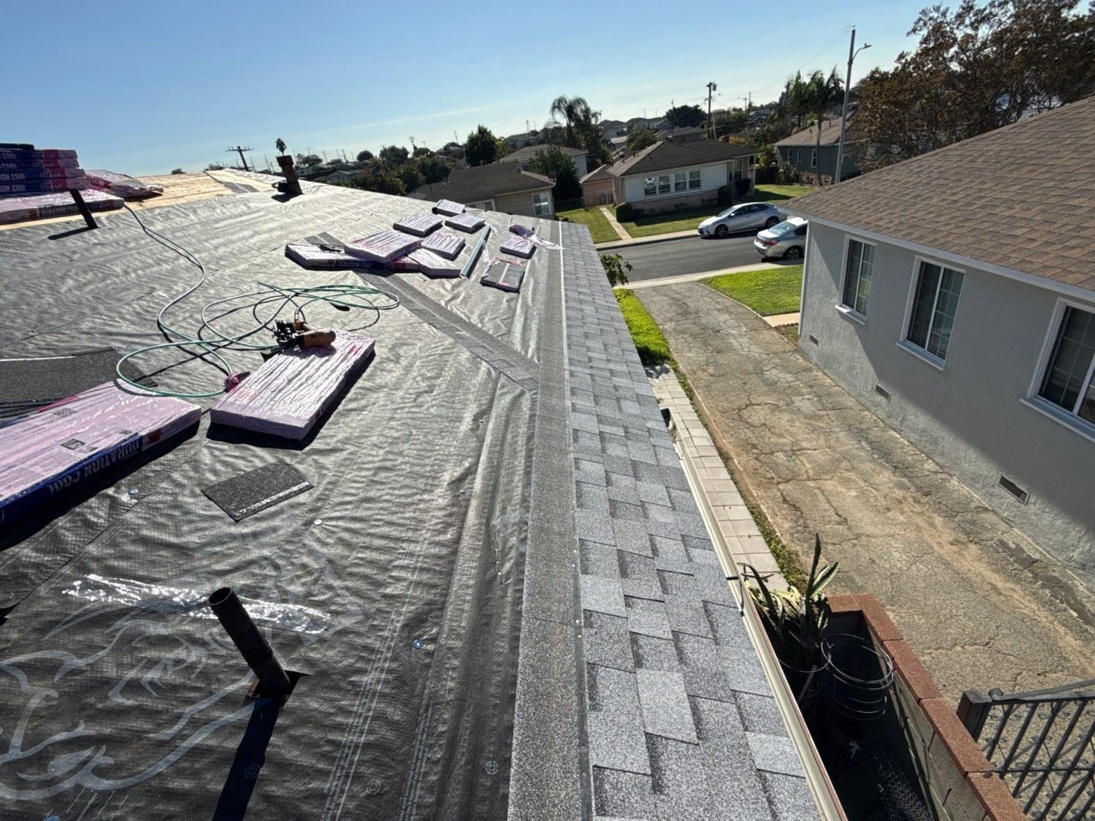 A roof flashing treatment at Roof Repair & Construction Inc.