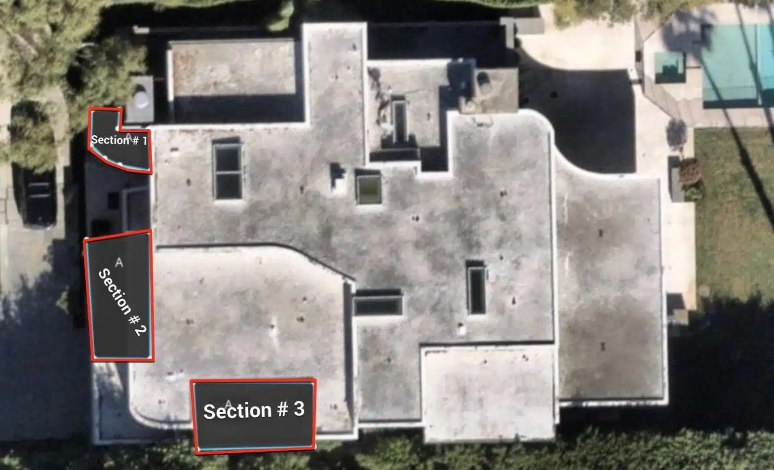 Completed commercial roof repair work at Roof Repair & Construction Inc.