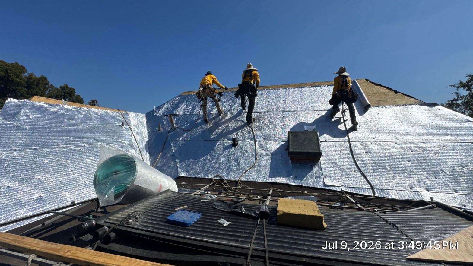 A roof flashing treatment at Roof Repair & Construction Inc.