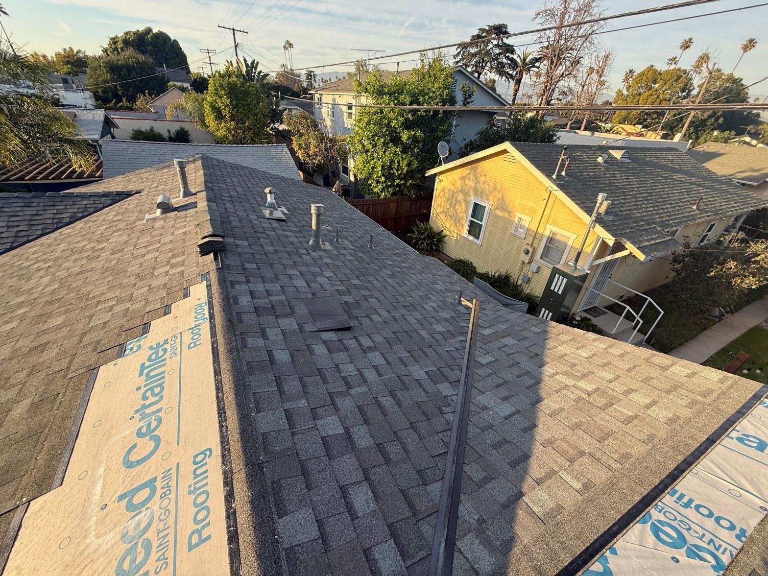 A roof flashing treatment at Roof Repair & Construction Inc.