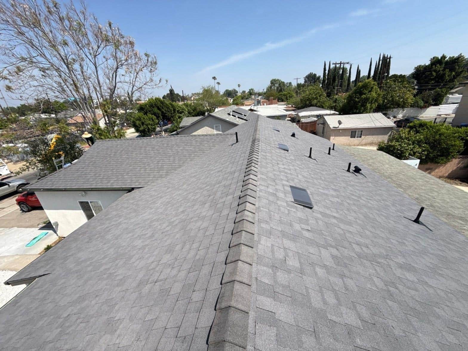 A roof flashing treatment at Roof Repair & Construction Inc.