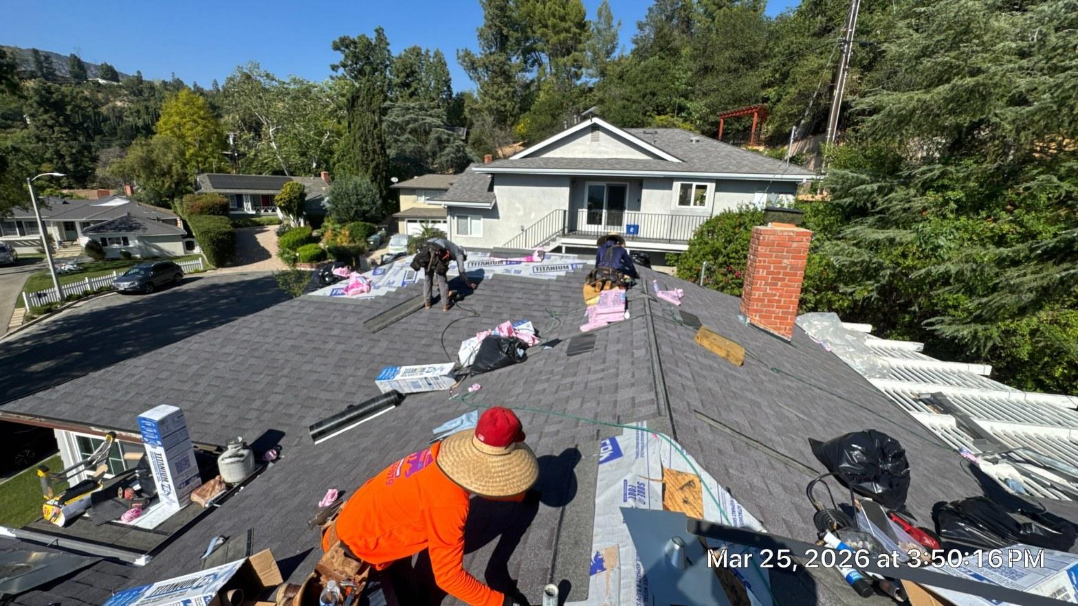 A roof flashing treatment at Roof Repair & Construction Inc.