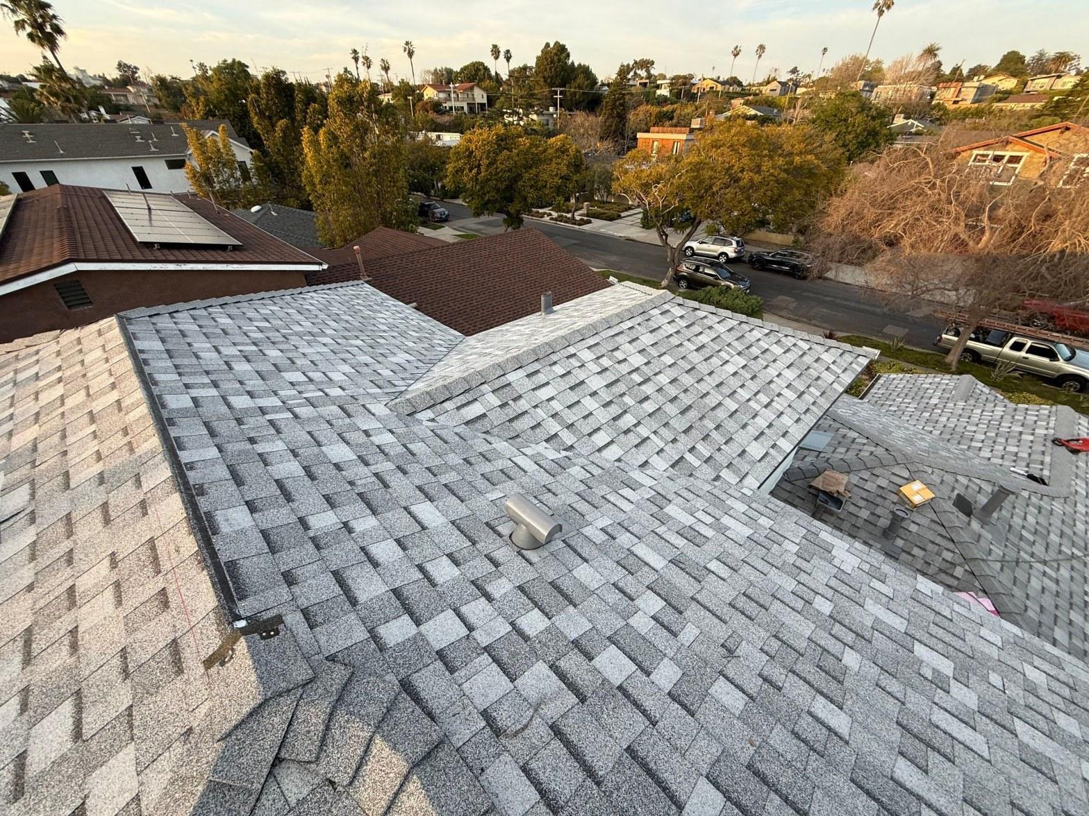 A roof flashing treatment at Roof Repair & Construction Inc.