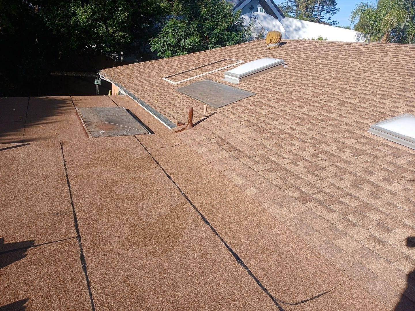 A roof flashing treatment at Roof Repair & Construction Inc.