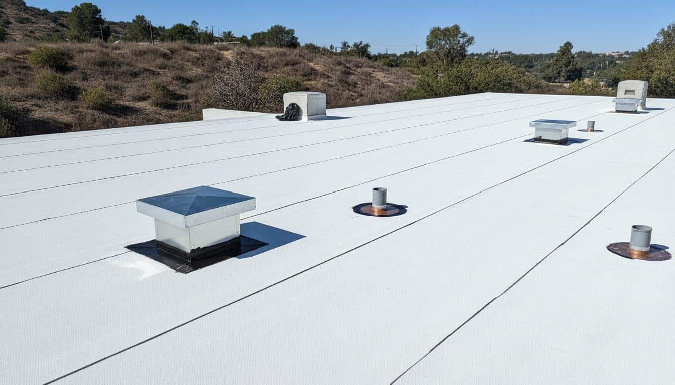 A roof flashing treatment at Roof Repair & Construction Inc.