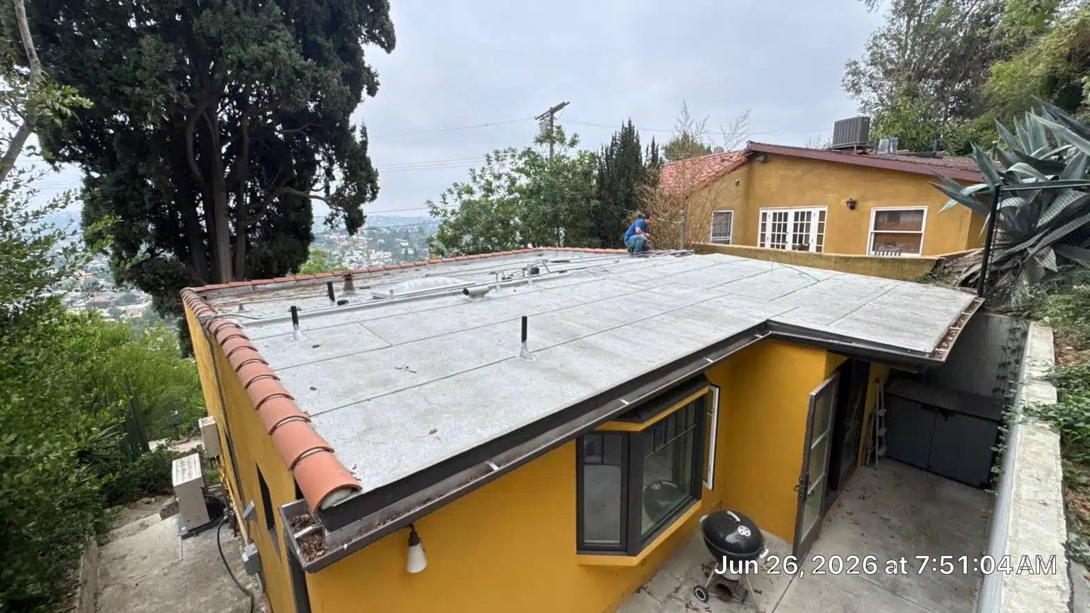 Completed commercial roof repair work at Roof Repair & Construction Inc.