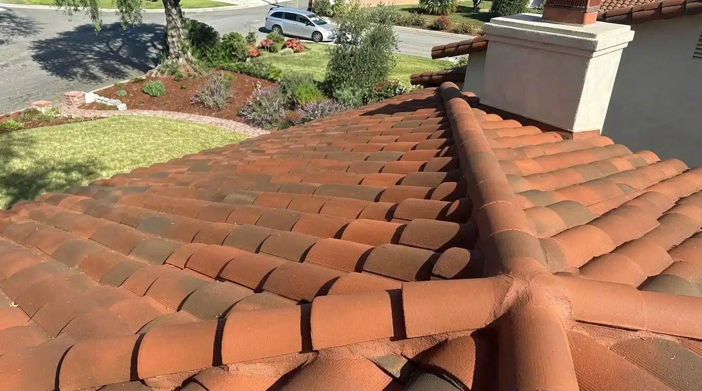 Completed fire and smoke roof damage repair work at Roof Repair & Construction Inc.